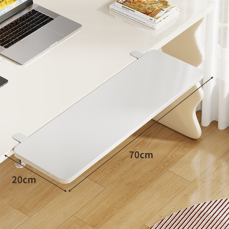 Unter-Desk Bambus Ausziehbare Arbeitsfläche Clamp-Montierte Tastatur- & Mausplattform