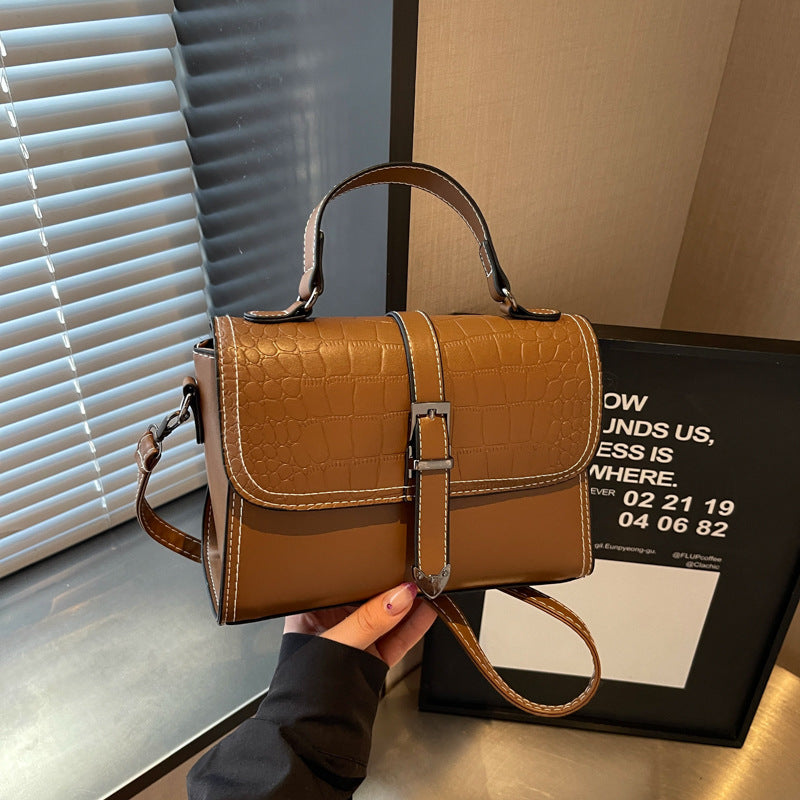 Elegante Krokodilmuster-Handtasche