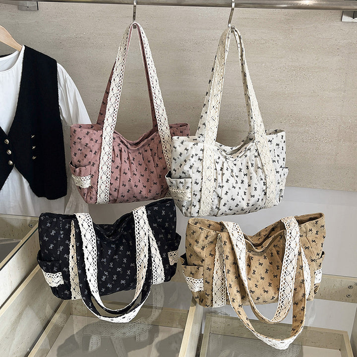 WoElegant Floral Print Tote Bag Karnz