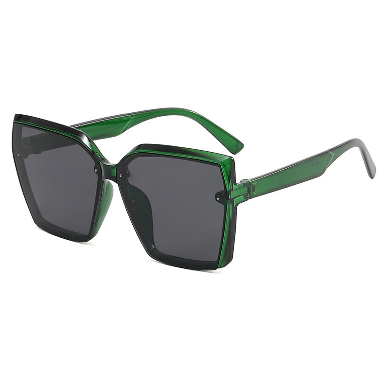 Damen Oversized Sonnenbrille mit modernem Schildpatt-Design Karnz