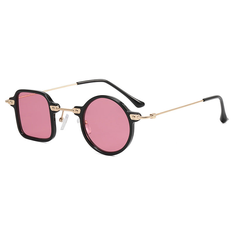 Damen elegante runde Hybridbrille mit quadratischem Design Karnz