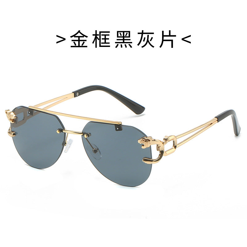 Damen Designer-Sonnenbrille mit elegantem Metallrahmen und polarisierenden Gläsern Karnz
