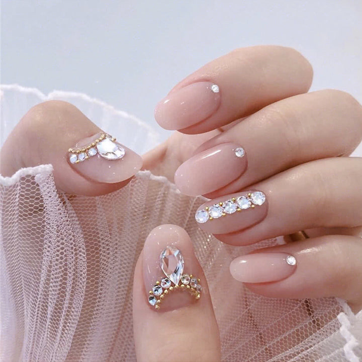 Elegantes eingebettetes Strass Nagelkunst Kit