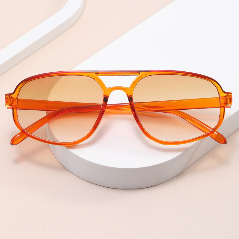 Damen modische Oversized-Sonnenbrille mit trendy Rahmen Karnz