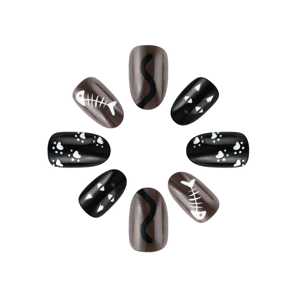Kreatives katzenmotiviertes Nagelkunst-Set Karnz