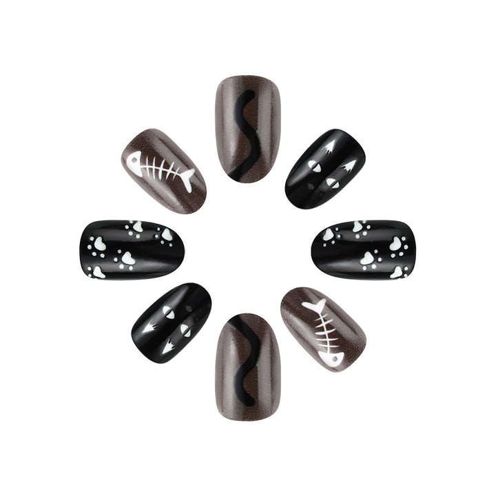 Kreatives katzenmotiviertes Nagelkunst-Set Karnz