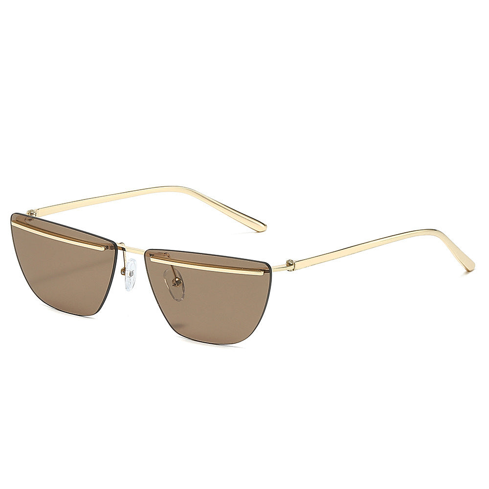 Moderne geometrische eckige Sonnenbrille Karnz