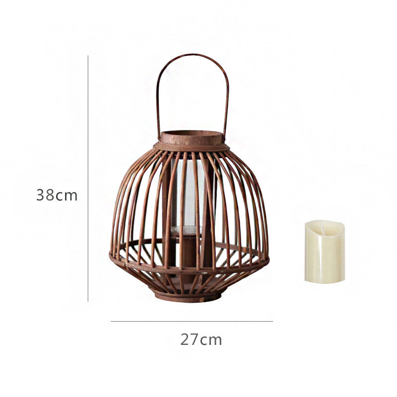 Dekorative Rattan-Laterne Karnz