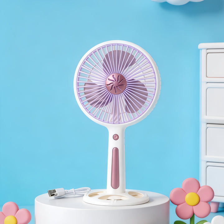 Damen Tragbarer Tischventilator mit kraftvollem Akku und USB-Ladefunktion Karnz