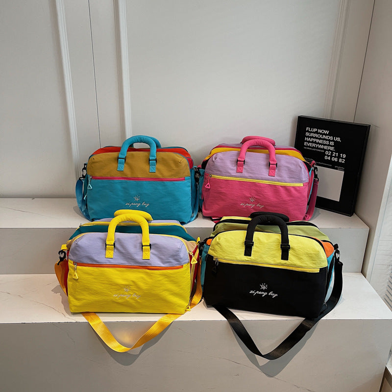 Vielseitige Farbblock Duffle Bag