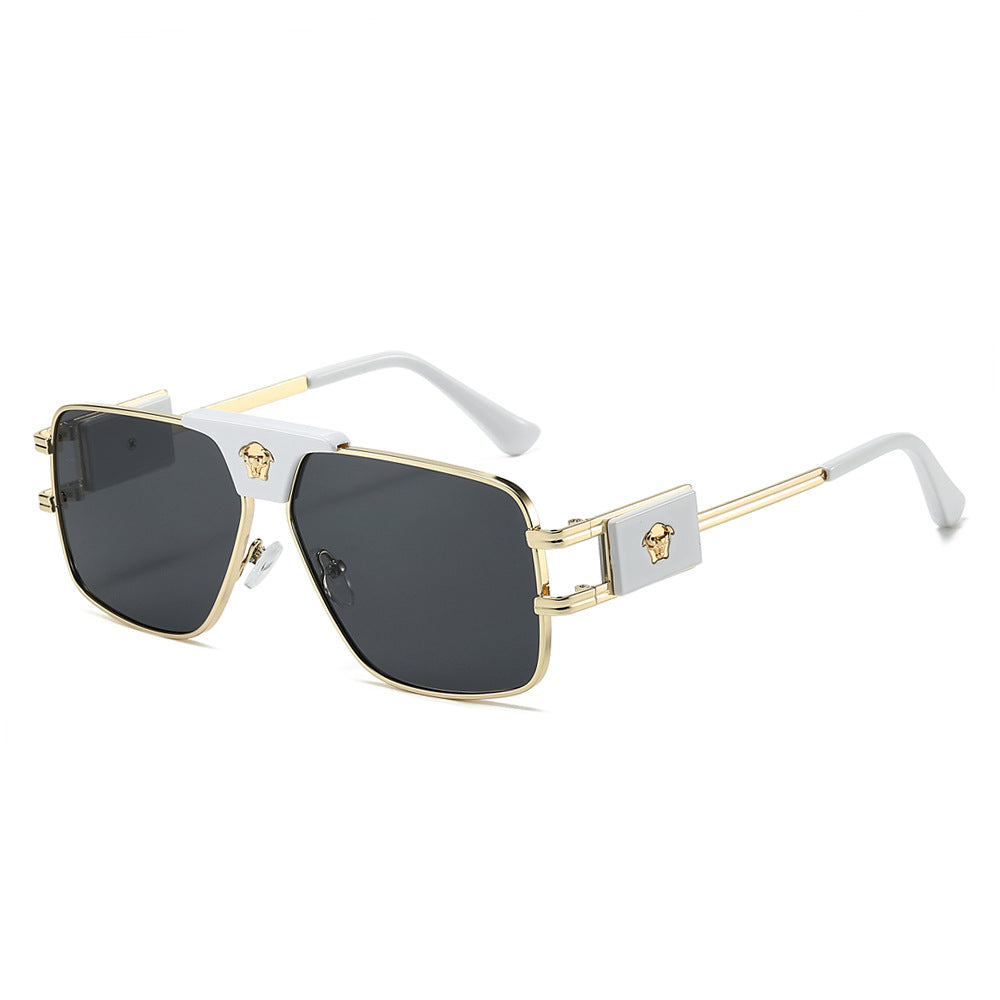 Damen stilvolle Sonnenbrille mit modernem, quadratischem Rahmen Karnz