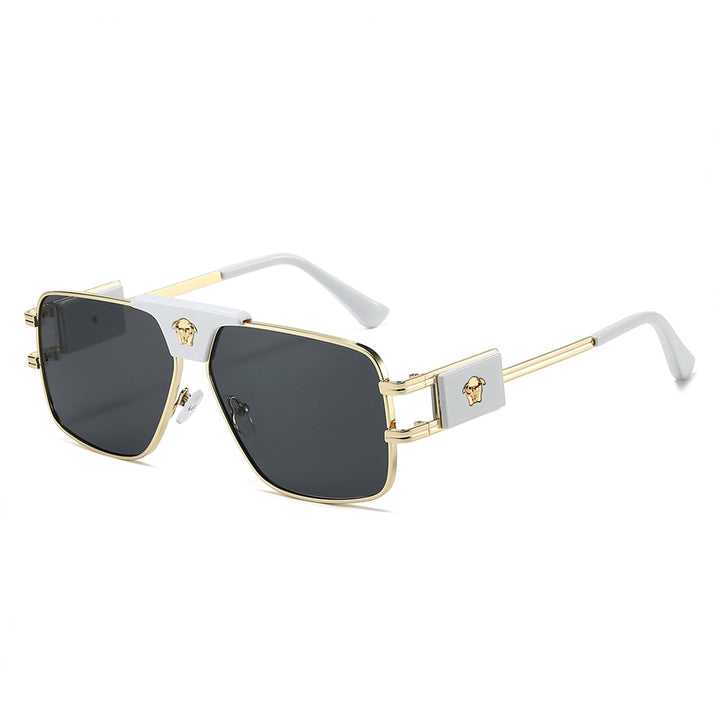 Damen stilvolle Sonnenbrille mit modernem, quadratischem Rahmen Karnz