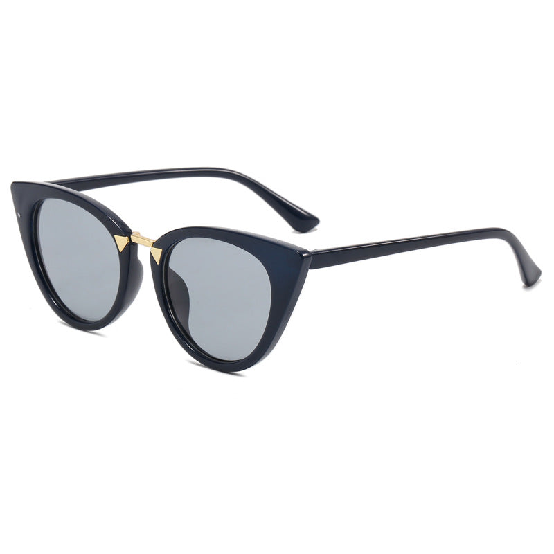 Damen Cat-Eye Sonnenbrille mit elegantem goldenen Detail Karnz