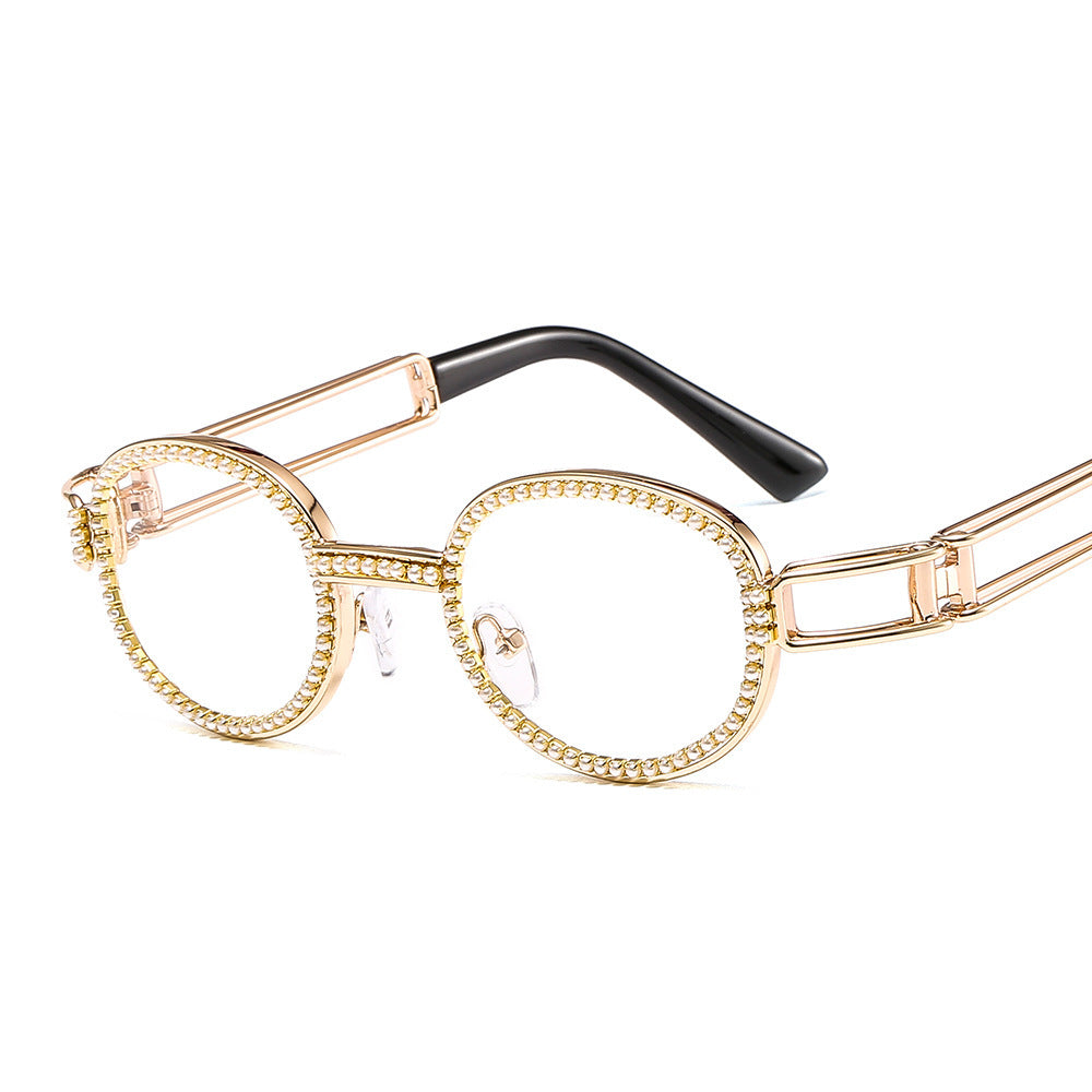 Damen modische Sonnenbrille mit glamourösem Rahmen Karnz