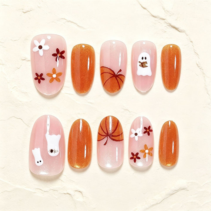 Halloween-inspirierte dekorative Klebe-Nagelkunst Set Karnz