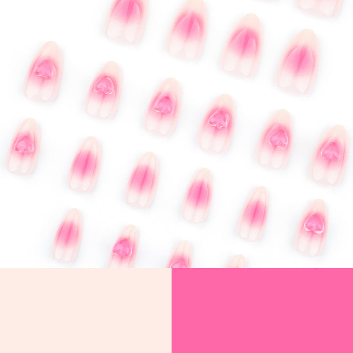Kunstvolle Nagelverlängerungen mit Rosendesign Karnz