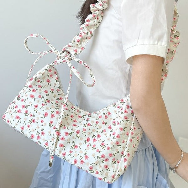 Elegante Blumenmuster Sling Bag
