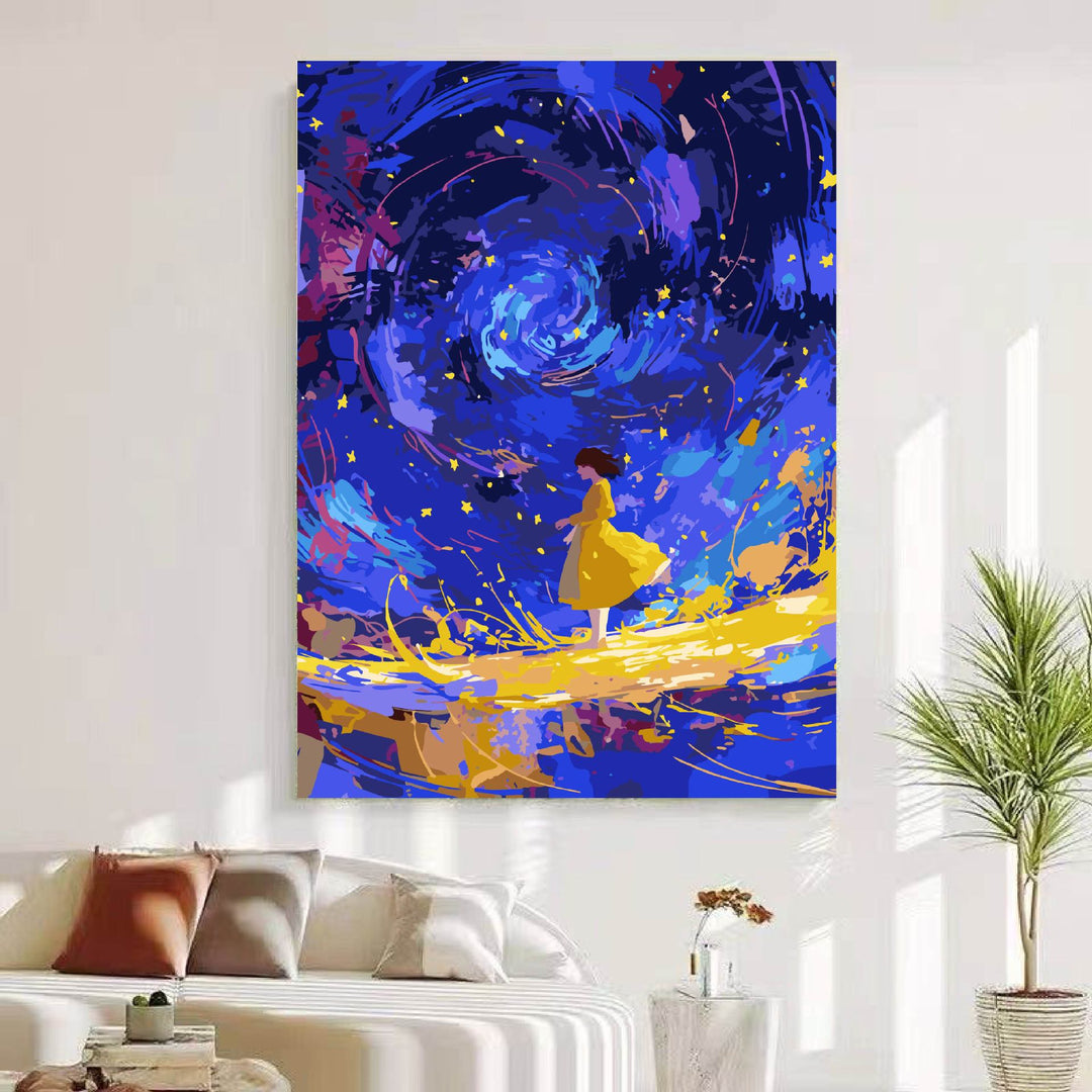 Traumhafte kosmische Landschaft Wandkunst Karnz