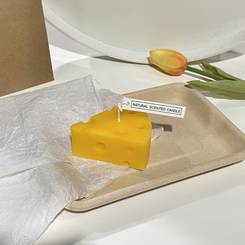 Handgegossene realistische Zitronen-förmige Duft-Soyakerze mit Baumwolldocht & Geschenkbox