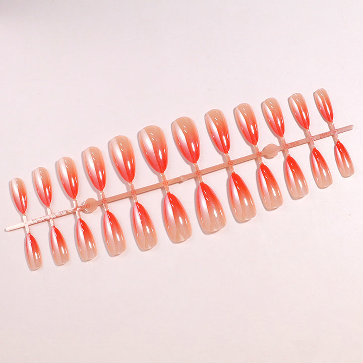 Elegante Ombre Stiletto Press-On Nagelset Karnz
