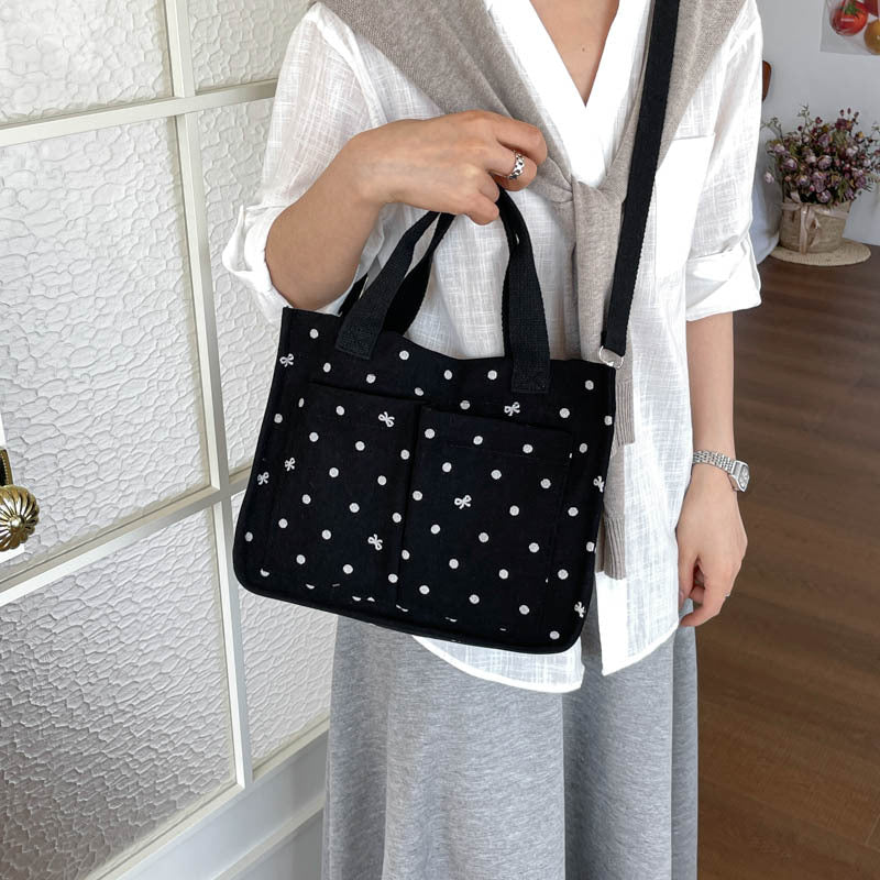 Polka Dot Utility Handtas