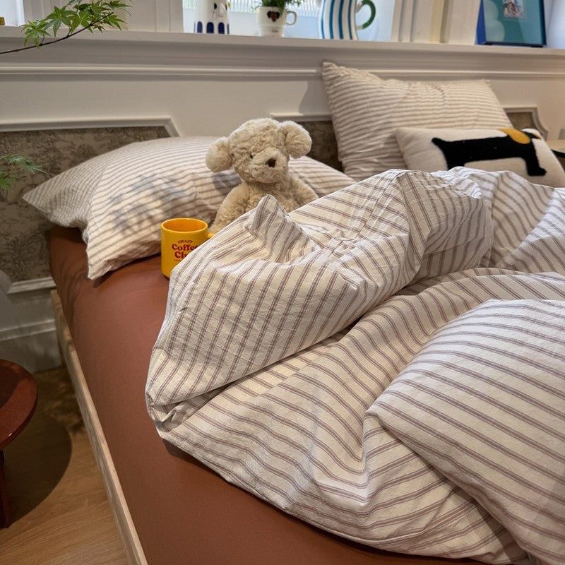 Premium Plaid Bettwäsche Set