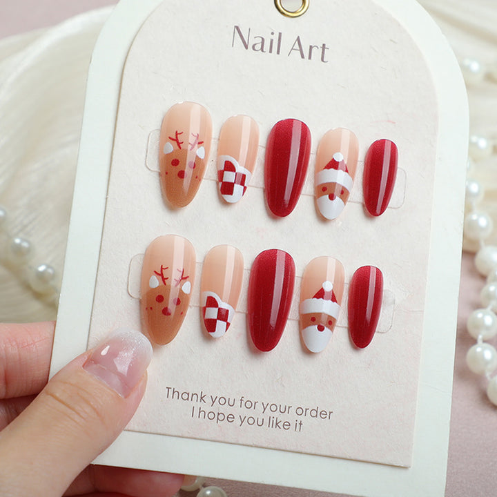 Festliches saisonales aufklebbares Nageldesign-Set