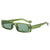 Damen Rechteckige Modetrend Sonnenbrille Karnz