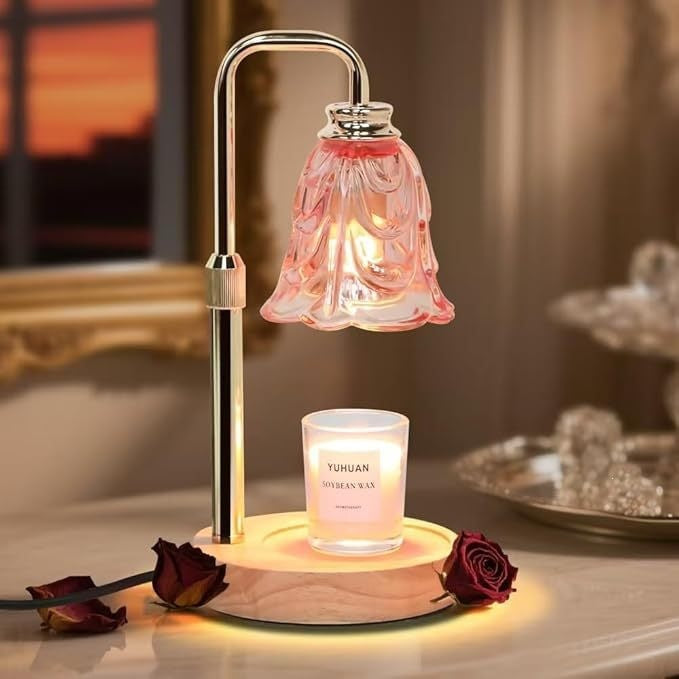 Vintage Glas Tischlampe