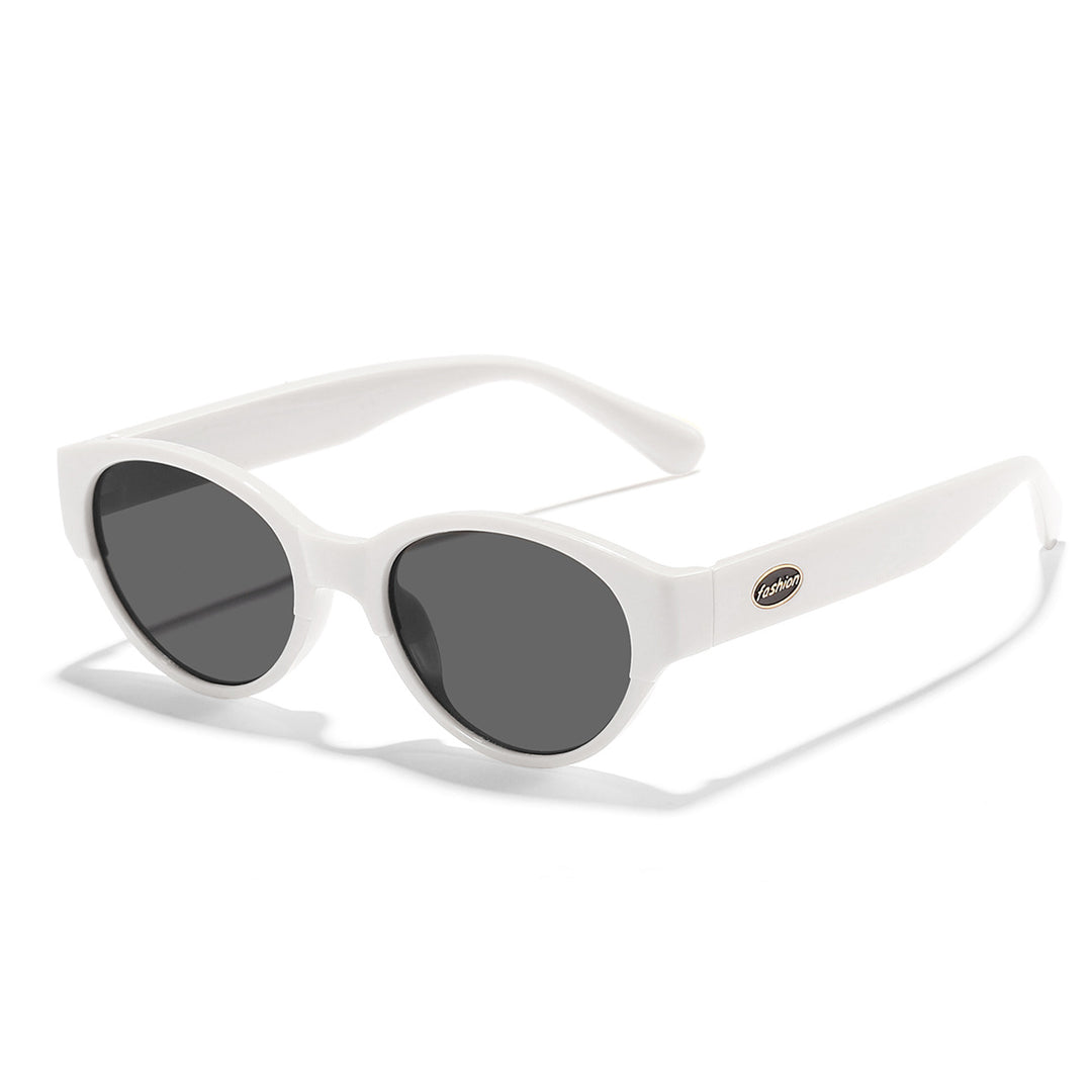 Damen modische Sonnenbrille mit transparentem Rahmen und ergonomischem Design Karnz