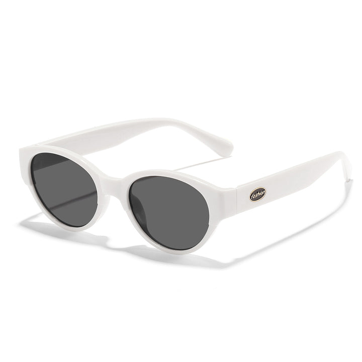 Damen modische Sonnenbrille mit transparentem Rahmen und ergonomischem Design Karnz