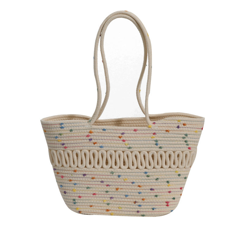 Damen Henkeltasche mit farbenfrohen Akzenten Karnz