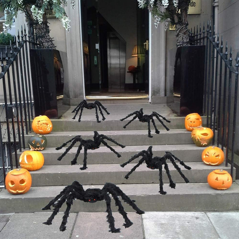 Realistische Plüsch-Spinnen Halloween-Deko Mehrteiliges Set mit biegsamen Beinen