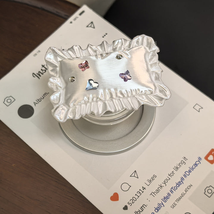 Dekorativer Rüschentelefonhalter Karnz