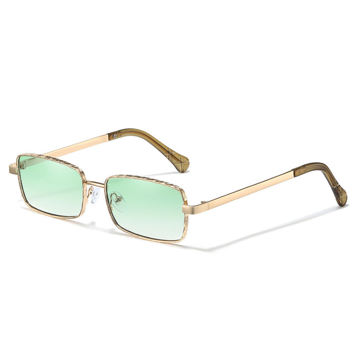 Elegante Minimalistische Rechteckige Sonnenbrille Karnz