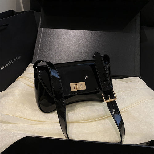 Elegante Patentleder Umhängetasche