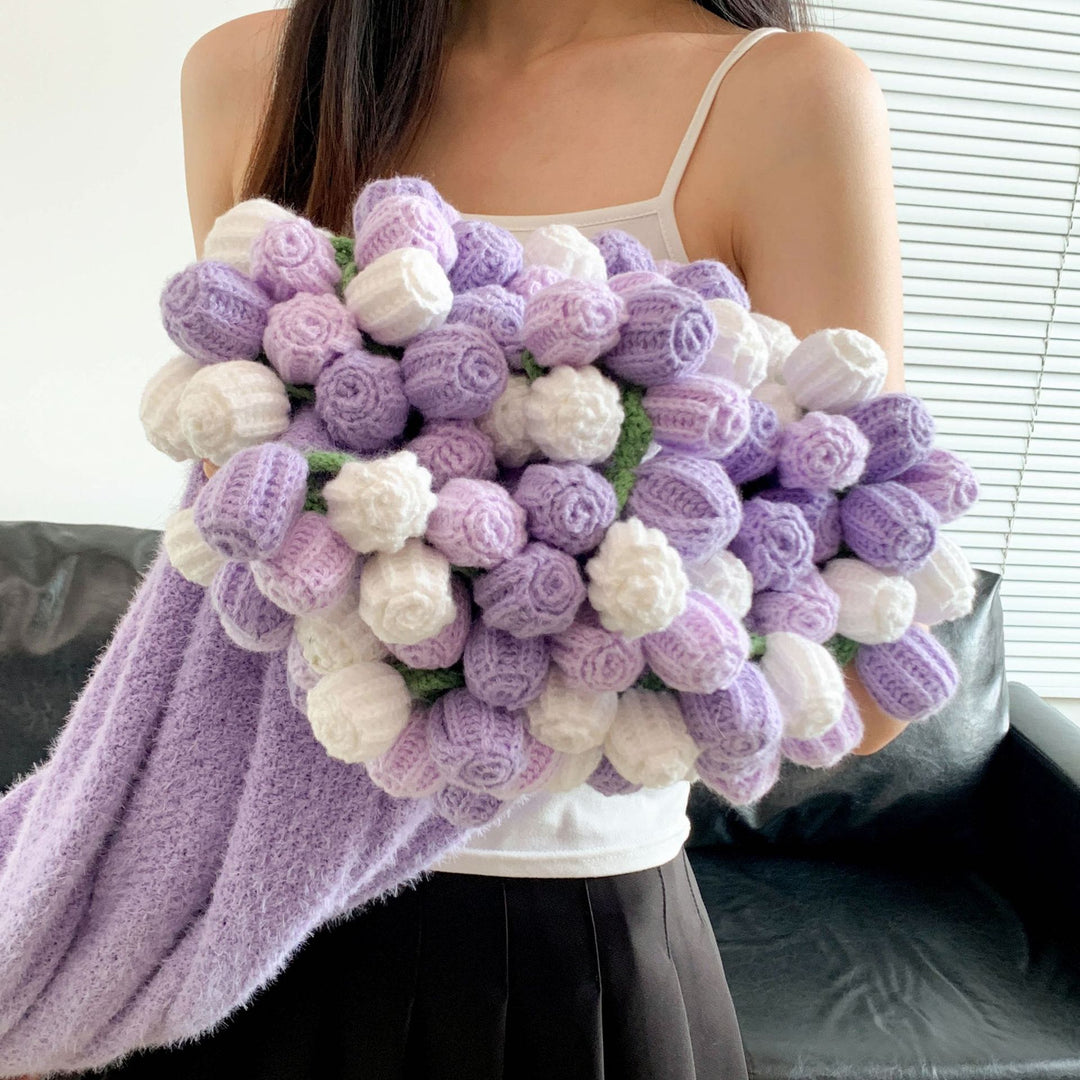 Gemütliche Fleece-Pom-Pom-Decke
