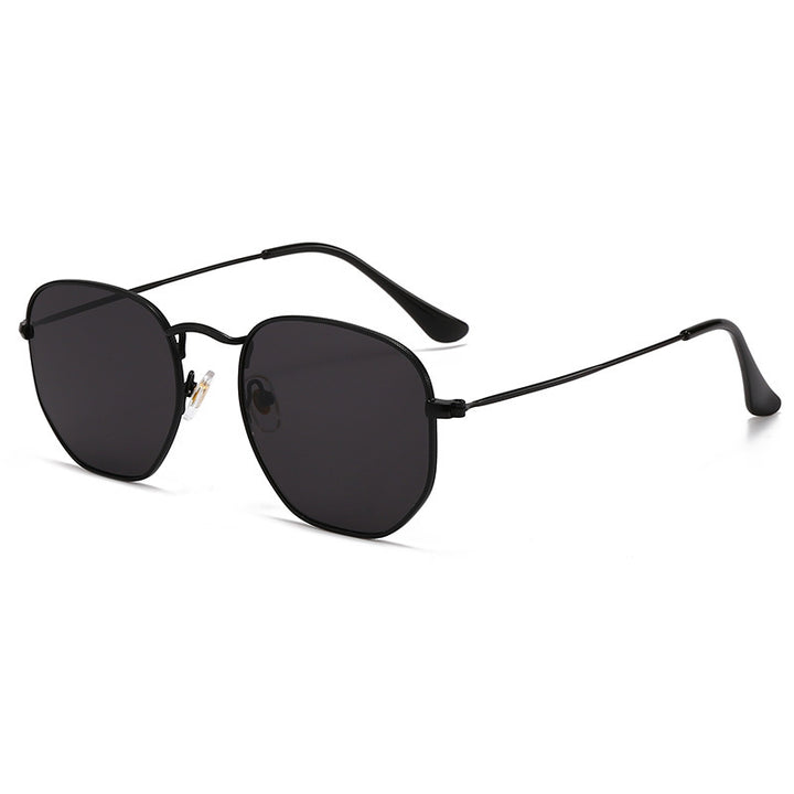 Damen Oversized Sonnenbrille mit elegantem goldenen Metallrahmen und massivem UV-Schutz Karnz