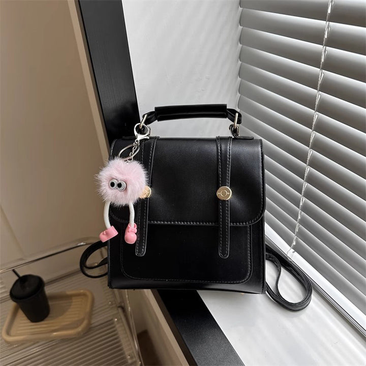 Texturierte vegane Lederhandtasche Karnz