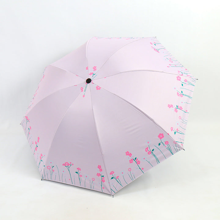 Damen Regenschirm mit floralen Akzenten Karnz
