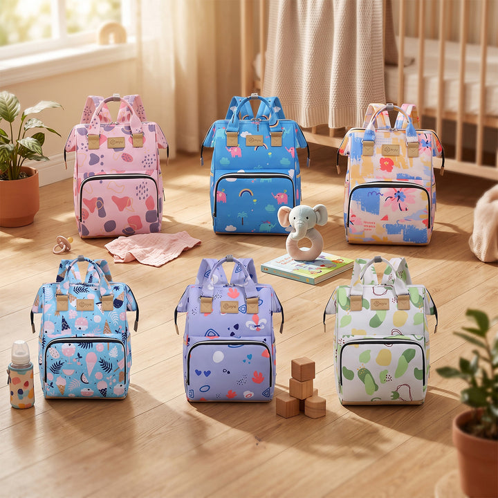 Stylischer Mehrfach-Taschen-Rucksack Karnz