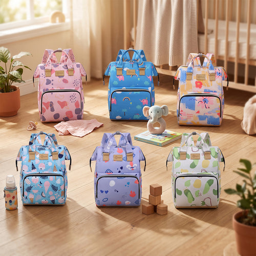Stylischer Mehrfach-Taschen-Rucksack Karnz