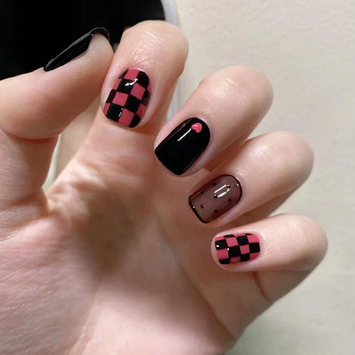 Festliche Nagelkunst Press-Ons Karnz