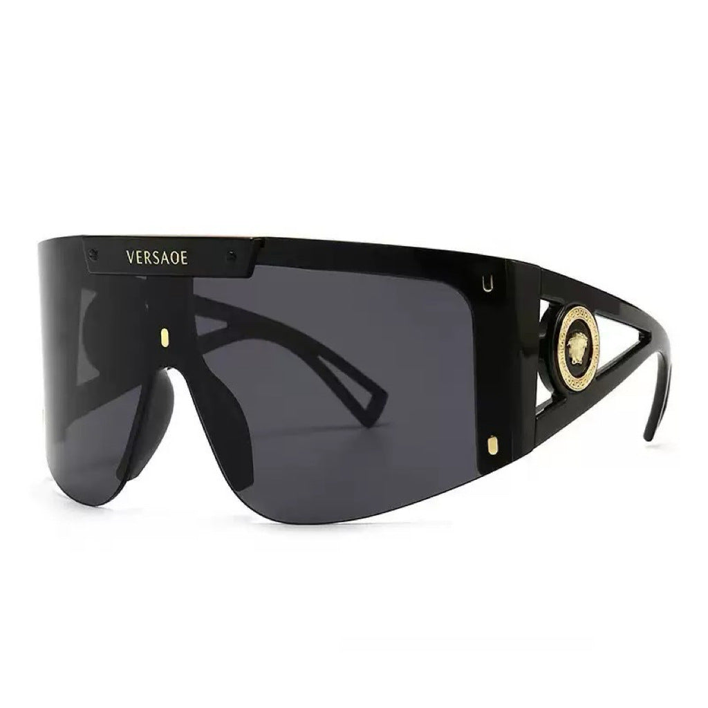 Damen futuristische Oversized-Sonnenbrille Karnz
