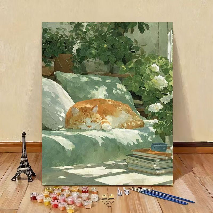 Kat-Themen-Leinwand Wandkunst Karnz