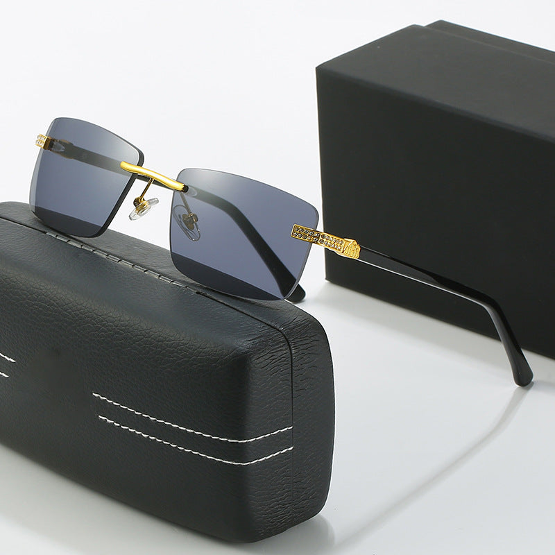 Damen elegante Sonnenbrille mit stilvollem Metallrahmen Karnz