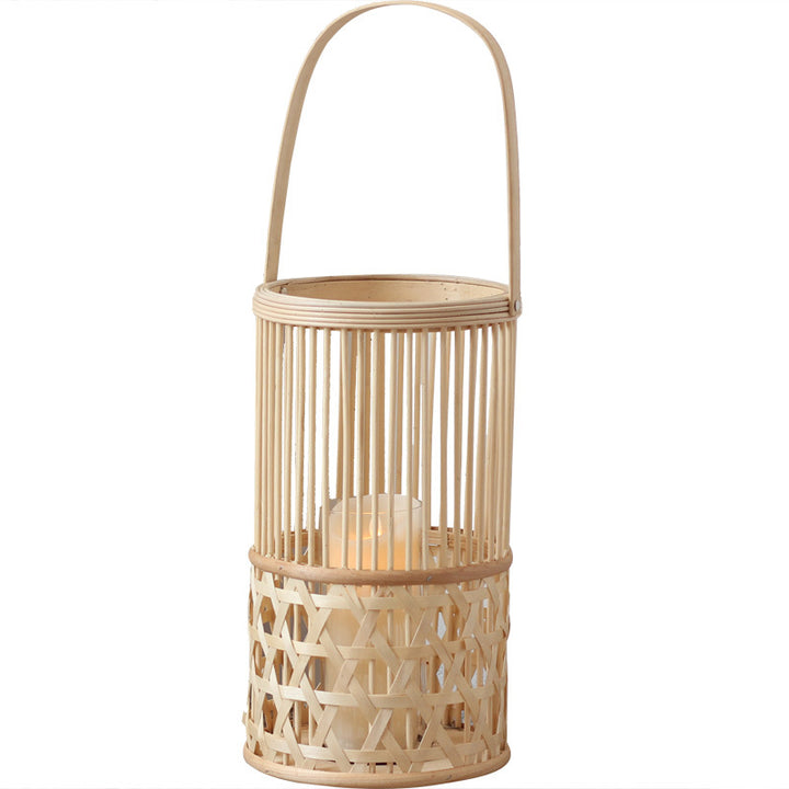 Handgefertigte Laterne aus Rattan Karnz