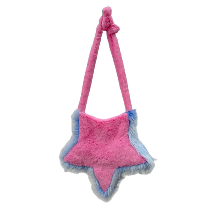 Faux Fur Sternförmige Handtasche