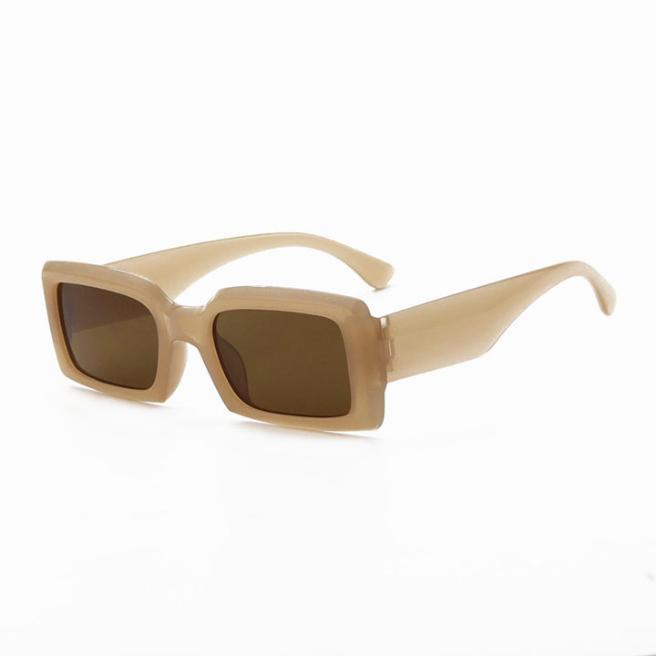 Zeitgenössische Matte Quadratische Sonnenbrille Karnz