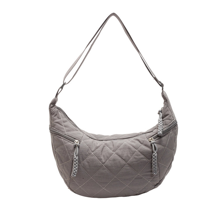 Gepolsterte weiche Stoff Hobo-Handtasche Karnz